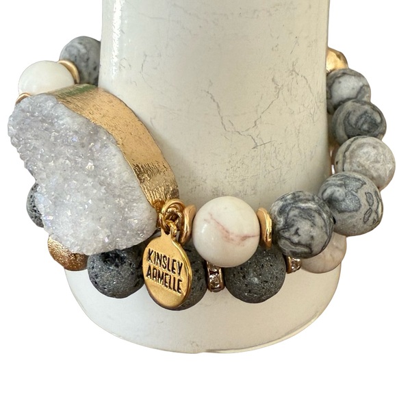 Kinsley Armelle - DUSK GEODE BRACELET - Like new - Picture 7 of 12